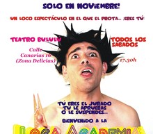Cartel loca academia de ingles